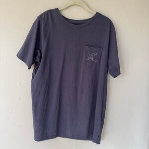 Ivory Ella Blue Organic Cotton Large T-shirt